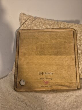 Nora Fleming Square Appetizer Board w/Triangle Insert JK Adams 11.5" X 11.5"